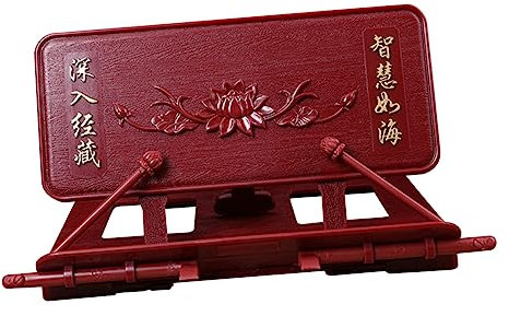 NUOBESTY Étagère à Livres Bible Décor Rétro Porte- Livre Religieux Lutrin Livre Supporter Décor Antique Recette Porte- Livre Cadre De Lecture Bureau Copier Les Écritures Plastique