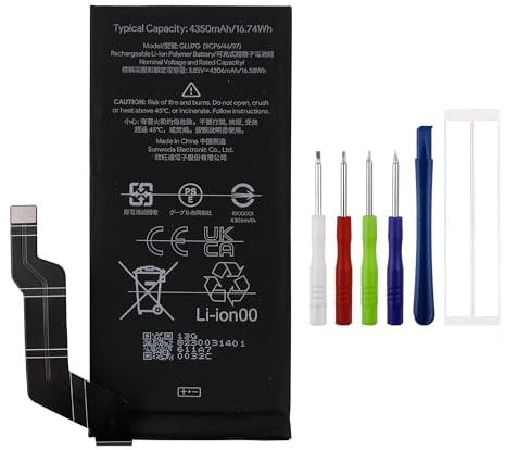 Swark GLU7G Akku Kompatibel mit Google Pixel 6a 5G,Pixel 6a,GX7AS,GB62Z,GB17L,G1AZG with Tools