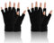 Fingerlose Handschuhe,Fingerlose Handschuhe Herren,Fingerless Gloves,Zwei Paare,Schwarz Und Schwarz,Winter Handschuhe Damen,Dünne Handschuhe Herren,Fingerhandschuhe Herren,Dünne Winterhandschuhe