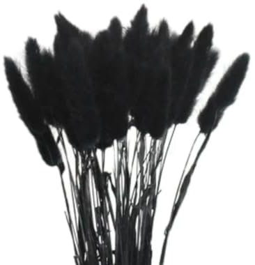 50 Stück künstliches Hasenschwanzgras mit Stielen Boho Home Decor Faux Pampasgras DIY Blumenarrangements für Hochzeit Home Office