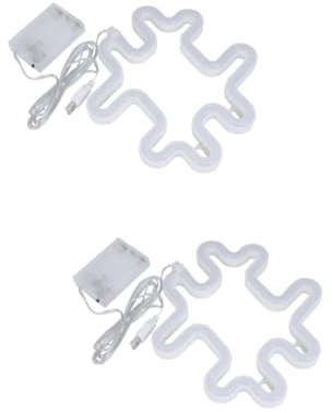 Homoyoyo 2 Stk LED-Symbollicht led wall lights wall lamp led Leuchtreklamen für Zimmer Neon-Nachtlicht hochzeitsdeko Dekor Neonlicht LED-Schilderlicht Anzahl schmücken Wandlampe Plastik