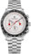 Pagani Design 1701 Herren Professionelle Chronograph Japan VK63 Quarzwerk Mond Armbanduhr Edelstahl 100M Wasserdicht Casual Analog Uhr Datum, Zeiger rot-weiß