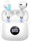 Wireless Earbuds, Bluetooth 5.4 Headphones in Ear with 4 ENC Noise Cancelling Mic, Bluetooth Earbuds 40Hrs Playtime, Wireless Earphones HiFi Stereo Deep Bass, IP7 Waterproof USB-C Fast Charge White