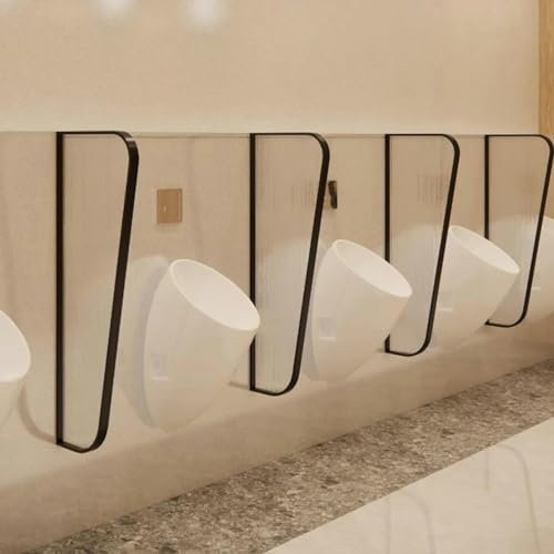 Urinal-Sichtschutz, Urinal-Trennwand, Toiletten-Trennwand mit Urinal-Bildschirm, Raumteiler an der Wand montiert, für Home-Office, Ruhe