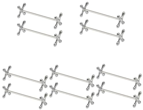 HAWILLOSCH 10 STK Essstäbchenhalter Für Messer Und Messerauflage Essstäbchen Ruhen Essstäbchen Organisieren Messerbänke Für Den Tisch Desktop-gabelauflage Für Silver Zinklegierung