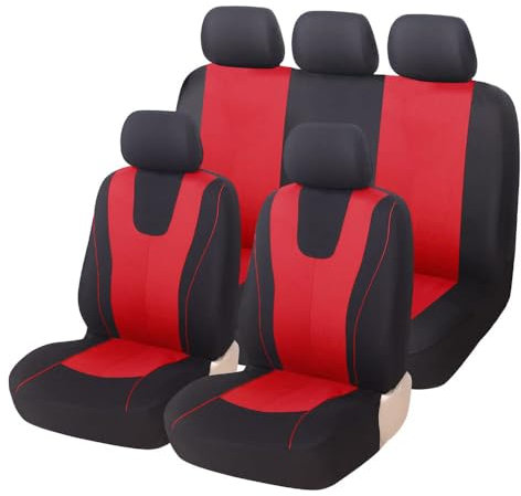 WEQTYSAB Auto-Sitzbezug, für Audi 80 B4 Saloon 1991-1994 Sitzbezüge Vorne und Hinten Wasserdichtes Auto Sitzschutz Komplettset Dauerhafter Sitzbezug,D