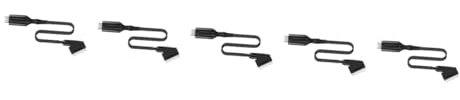DOITOOL 5pièces Adaptateur Scart Vers Convertisseur Audio Câble Scart De Compatible Avec Tv Et Dvd