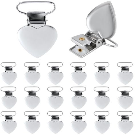 Gosknor 20pcs Pinces à Bretelles en Argent en Forme de Cour pour Housse de Matelas Coussin de Canapé