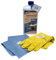 zbs24 Lithofin KF Sanitärreiniger, Konzentrat mit aktiven Säuren und hochwertigen Reinigungskomponenten, für Dusche und Bad, inkl. Latex Handschuhe und Mikrofasertuch 30x30cm (1 x 1 Liter)