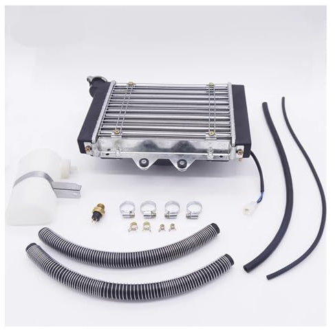 Full Set Radiator Tank With Coolant Hose Water Pipe Clamps Fit For 4 Wheel ATV 200cc 250cc 300cc Jinling JLA-21 Quad Bike Parts motorcycle accessories