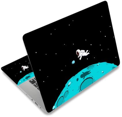 Laptop Skin Sticker Decal, 12 13 13.3 14 15 15.4 15.6 Laptop Vinyl Sticker Skin Cover Art Protector Notebook PC (2 Wrist Pad Skins Included), Decorative Waterproof Removable, Space Alien 2025