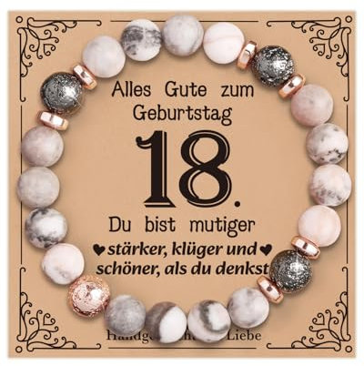 VivaJoy 18. Geburtstag Mädchen Armband - Personalisiertes Geschenk
