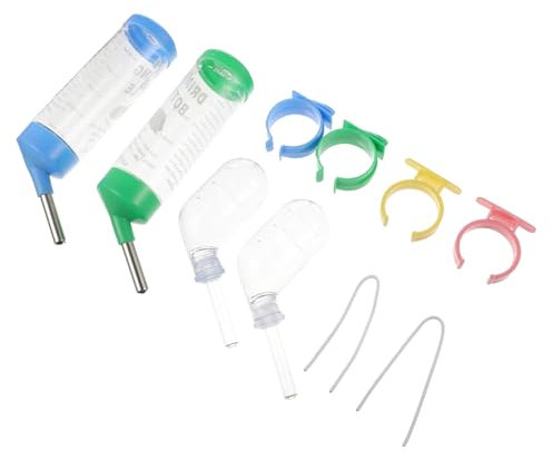 CIYODO Bouteille Deau Lot De 4 Cochons Dinde Hamster Lapin Écureuil Fournitures pour Animaux De Compagnie Joint sous Vide Facile À Remplir Et