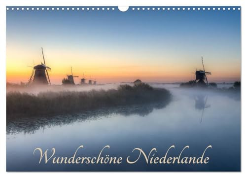 Wunderschöne Niederlande (Wandkalender 2026 DIN A3 quer), CALVENDO Monatskalender: Entdecken Sie die Einzigartigkeit der niederländischen Städte und Landschaften. (CALVENDO Natur)
