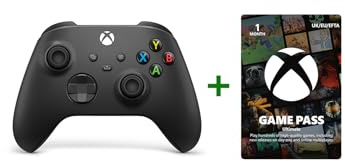 Xbox Wireless Controller - Carbon Black + Game Pass Ultimate | 1-Month Membership