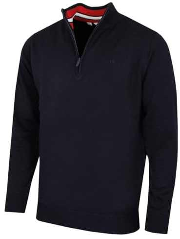 Calvin Klein Mens Campus Sport Sweater - Navy Sport - XXXXL