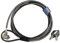 Mirweon Cable de bloqueo de seguridad con combinación para laptop de 6 x 2,5 mm, protector de robo para ordenadores de sobremesa, portátiles y portátiles