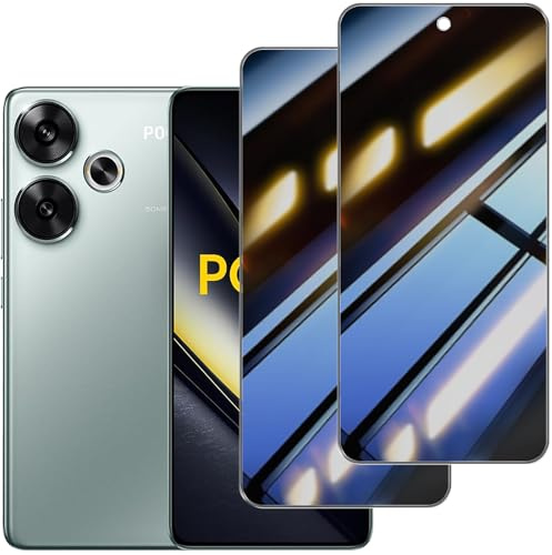 skoxno [2 Piezas] Protector Pantalla Privacidad para Xiaomi Poco F6,Templado Antiespia 9H Dureza Anti-Arañazos Antihuellas Anti Espía Protectora Película Sin Burbujas Privacy