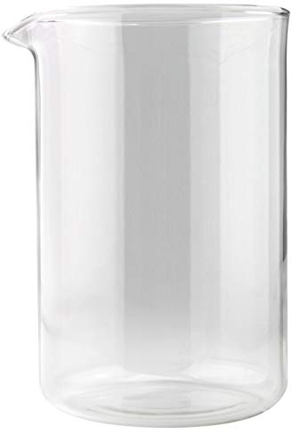 Café Ole Cup Spare Replacement Glass Beaker Suitable For Grunwerg Classic Cafe Ole Cafetieres, 6 Cup