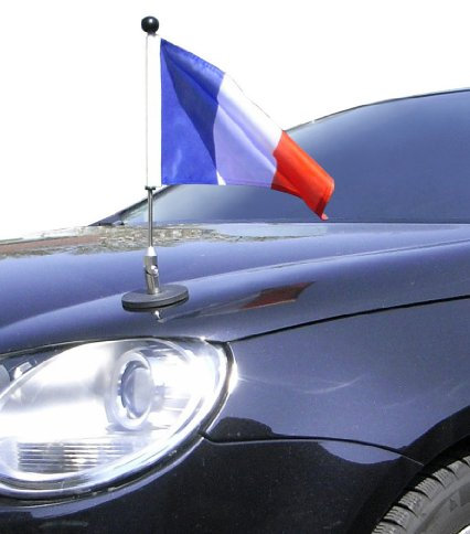 Support fanion pour voiture Diplomat-1 France à adhésion magnétique