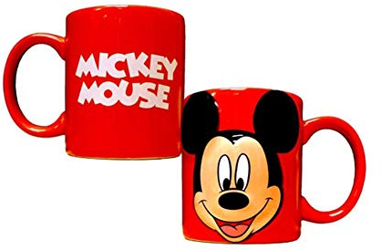 Disney Mickey Mouse Full Face 3d 11oz Ceramic Relief Mug by Jerry Leigh