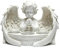 Puckator CHE55 Set de 3 Porte-Bougies Chérubin Blanc