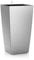 LECHUZA CUBICO Premium 30 silber metallic 18185