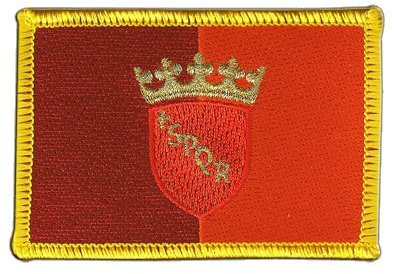 Flaggenfritze Flaggen Aufnäher Italien Rom Fahne Patch + gratis Aufkleber