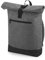 BagBase Unisex Roll-top Backpack Rucksack, Grau/Schwarz (Grey Marl/Black), Einheitsgröße