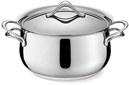 Lagostina 11110031224 Schmortopf con Deckel Melodie, 24 cm Durchmesser