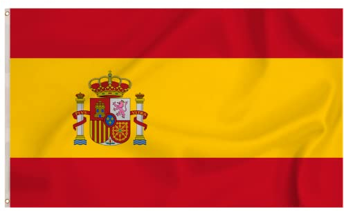 Storm&Lighthouse Bandera España Española Banderas Europa Decoracion 150 x 90 cm con ojales