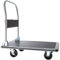 tectake® Plattformwagen, Transportwagen klappbar, Transportroller, Rollwagen Metall, Wagen Transporter Transporthilfe, Montagewagen, Schiebewagen, Transport Trolley, Klappwagen - schwarz, 300 kg