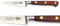 Thiers-Issard Sabatier Schälmesser Küchenmesser Messer - Klinge 8 cm - Griff Stamina Holz rot - Durchgeschmiedete Profi Qualität