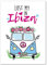 Poster, Wanddeko, Kunstdruck, Bild, Ibiza, Hippie, VW Bulli Lost my heart in Ibiza, Geschenkidee, Deko, ungerahmt