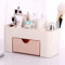 LINSUNG Tiroir de Rangement Bureau Maquillage Cosmétique Supports Boîte économiser de l'espace (Big,Rose)