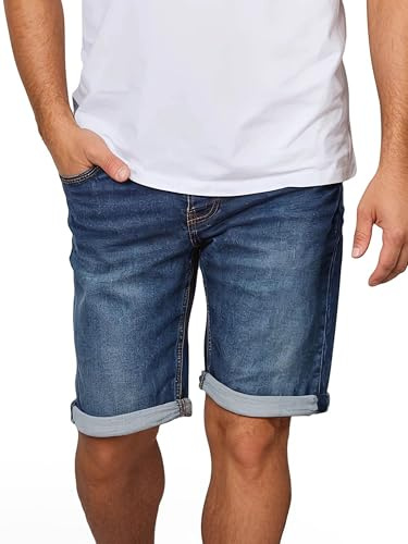 MUSTANG Herren Jeans Short Style Chicago Short | Kurze Hosen Sommer Denim Einfarbig Blau Grau Schwarz Beige Grün 30 31 32 33 34 36 38 40 42