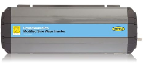 RING 3000W Power Source Pro Modified Sine Wave Inverter - Double Socket: Compact Heavy Duty Extruded Casing