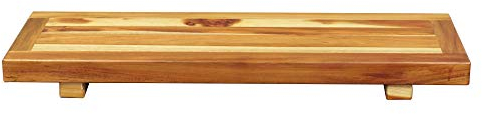EcoDecors, Bandeja de baño para bañera, bandeja de madera para bañera, mesa de bañera, organizador para bañera en teca natural de 29 pulgadas