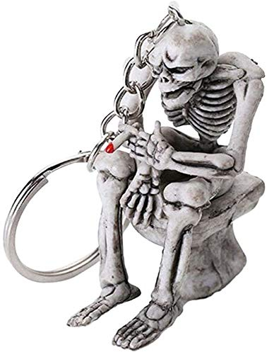 Deadly Diamonds Cool Skeleton Schlüsselanhänger aus Kunstoff für Herren Jungs