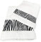 Tex Family Frottee-Handtuch-Set Jacquard 1 + 1 Gesicht und Gäste, Zebra, Weiß und Washy