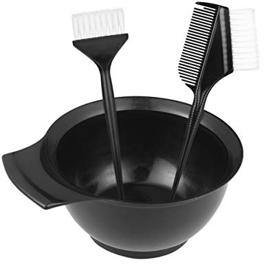 FRCOLOR Pinsel Und Schüssel Set Haarfärbemittel Färbeset mit Haarfarbe Pinsel Rührschüssel Haar Solon Werkzeuge für zu Hause Friseursalon 3St