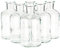 6 Pack Clear Glass Decorative Bottles, 7.5 oz Bud Vases for Flowers, Table Centerpieces, Essential Oils, Beauty Products, Home Decorations, Apothecary (7.1 x 12.7 cm)