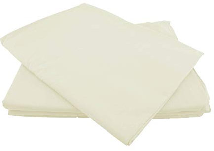 Betttücher ohne Gummizug Baumwolle viele Farben und Größen Bettlaken Betttuch Haustuch (210x240cm, cremeweiß)