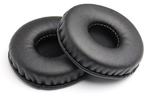 Ersatz-Ohrpolster Leder-Ohrpolster Ersatz-Ohrpolster-Kit für die meisten Kopfhörermodelle geeignet: Universaldurchmesser 70 mm (1 Paar schwarz)