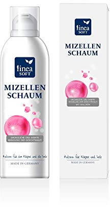 Linea Soft Mizellenschaum mit Hyaluron 175 ml - hochdosiert direkt vom Hersteller - Gesichtsreinigung - Porenreiniger - Wellnesspflege - Vegan - Made in Germany