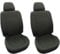 Sitzbezüge 1+1 passend für Mercedes Sprinter Crafter 2006–2018 komplett schwarz ECO-Leder