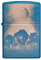 Zippo Sturmfeuerzeug - Modell Wolves - High Polish Blue Finish mit Color Image - Nachfüllbar - Wiederverwendbar - Windfestes Design - Geschenkbox - Made in USA