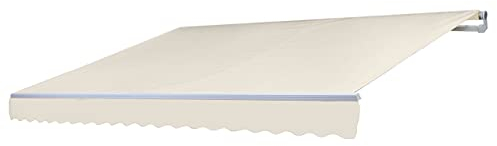 Mendler Ersatz-Bezug für Markise HWC-E31, Gelenkarmmarkise Ersatzbezug Sonnenschutz, 3x2,5m - Polyester Creme