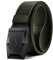 BULLIANT Taktischer Gürtel, Gürtel Herren Arbeitsgürtel Militär Wandern 3,8cm,Schnellverschluss Metallschnalle(Marinegrün-115cm/34-38 taille verstellbar)