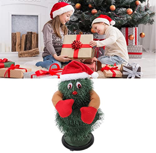 Uadme Weihnachtsschmuck Rotierender Tanzender elektrischer Weihnachtsbaum für Spielzeugdekoration Kindertag